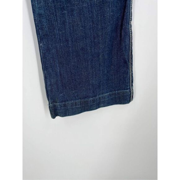 VTG Express Women's Low Rise Stella Bootleg Jeans Blue Denim Embroidered Size 6 - Picture 11 of 14